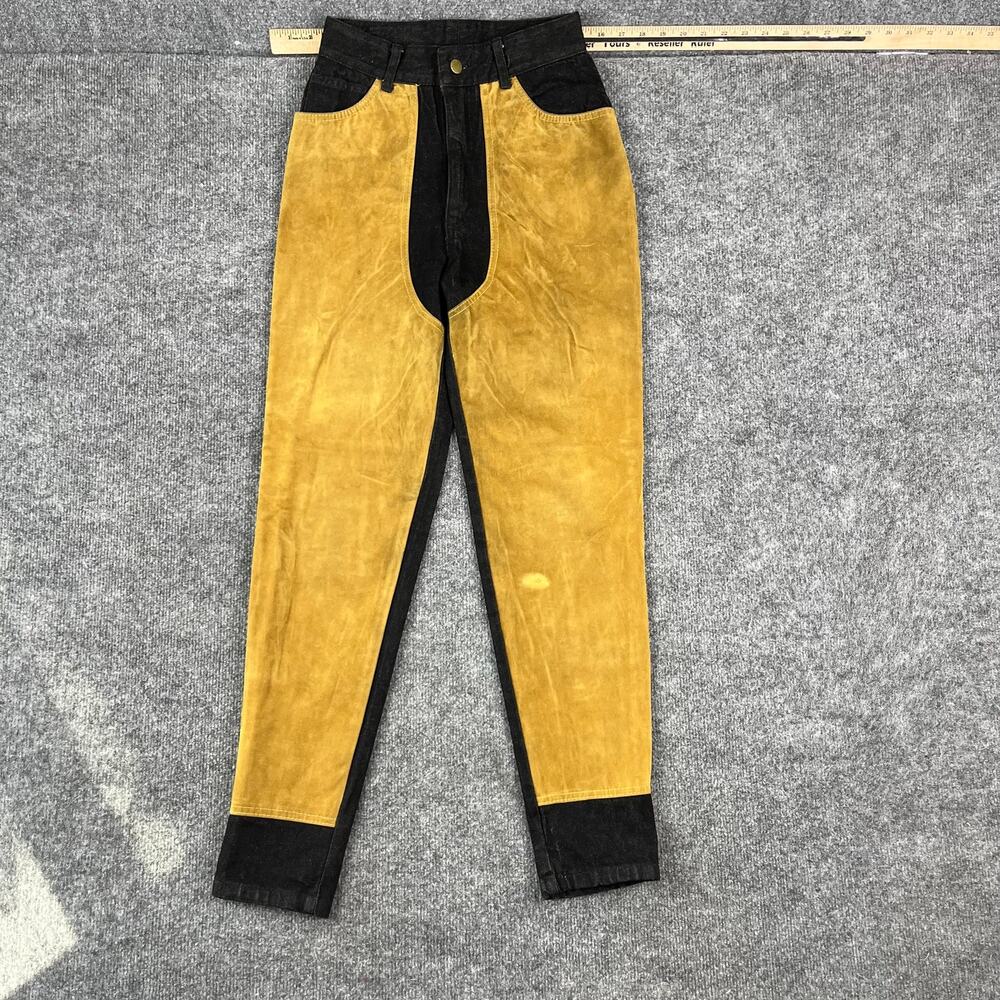 Watch L.A. Vintage Pants Womens Size 7 8 Brown Black Two Tone High Rise Western